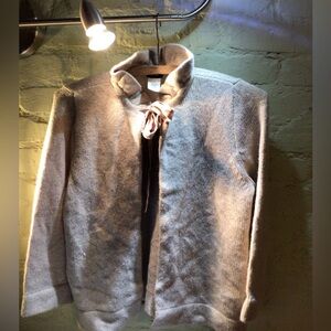 J. Crew Light Gray oatmeal Cardigan cashmere blend Sweater